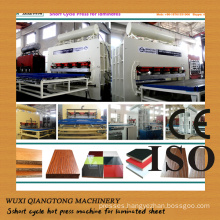 MDF press machine/ MDF laminating press/ Melamine faced MDF press machine